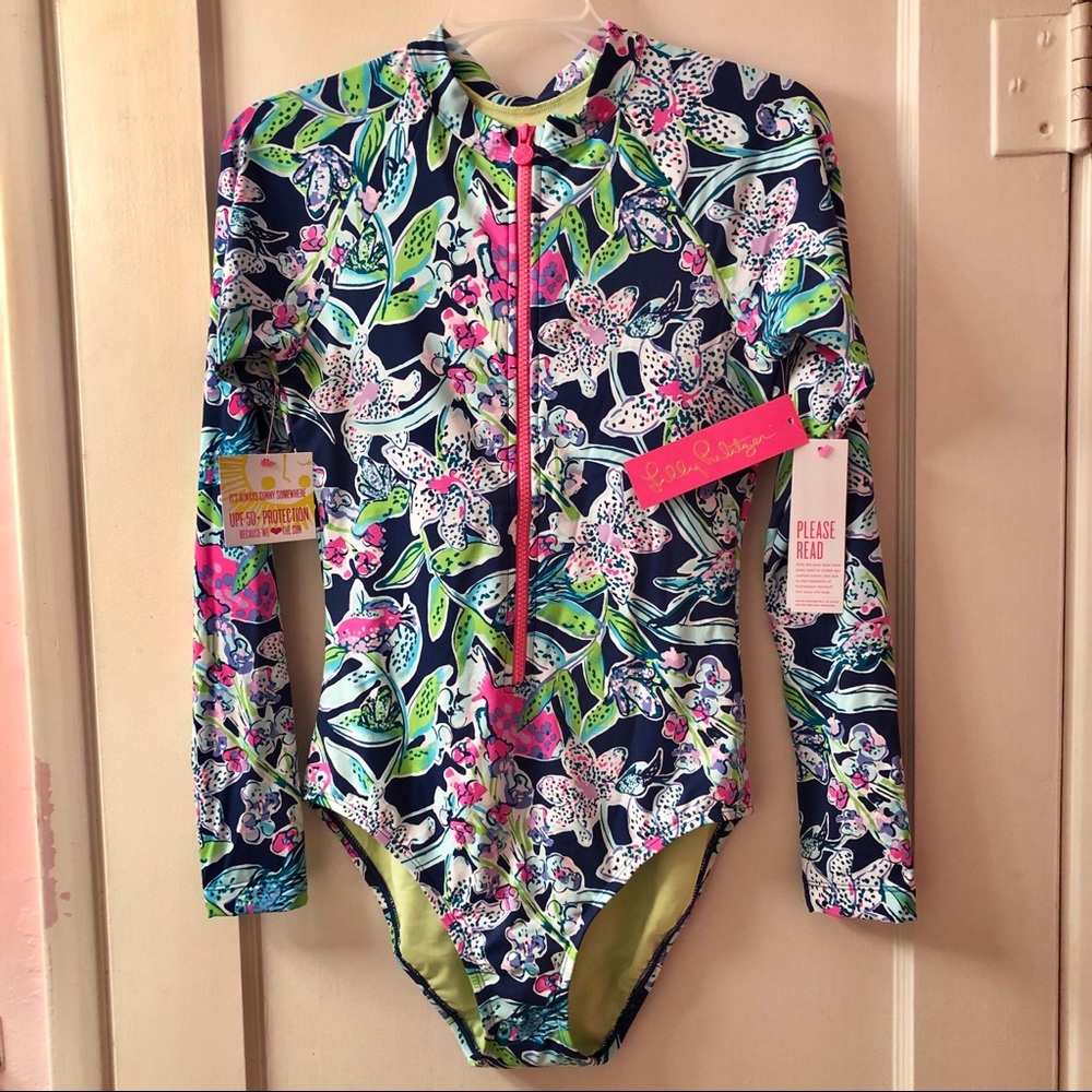 Lilly Pulitzer Begonia One Piece in Deep Sea Navy